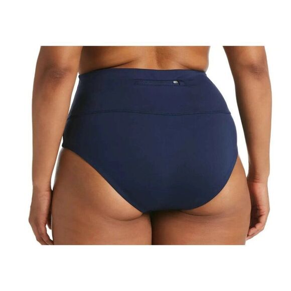 Nike 3X Plus size Navy Essential high waist Swim Bottom - New - Picture 2 of 3
